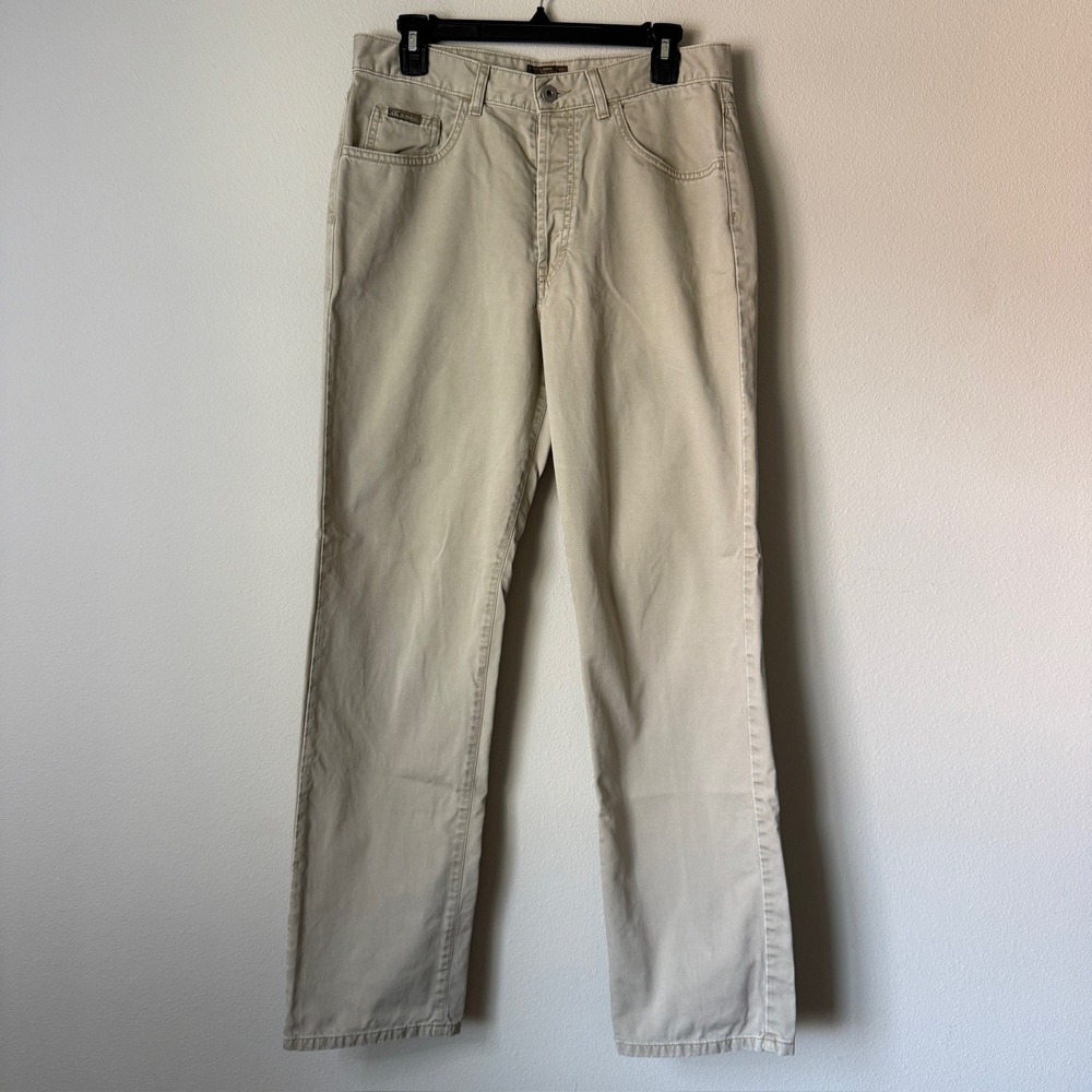 Vintage Calvin Klein Jeans Khakis Tan Stonewash‎ Jr Easy Fit Size 11 Made in USA